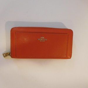 Coach Red Leather Wallet